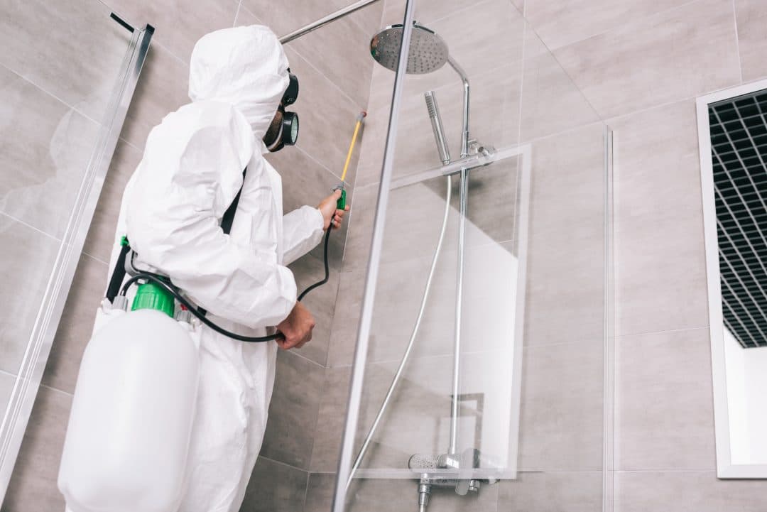 A-Altair pest control professional applying treatment