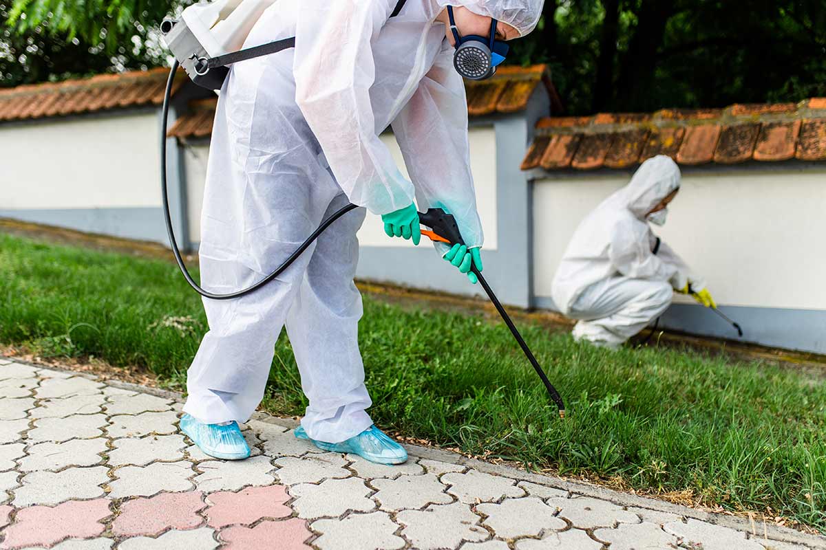 A-Altair technician performing mosquito & tick control in South Jersey